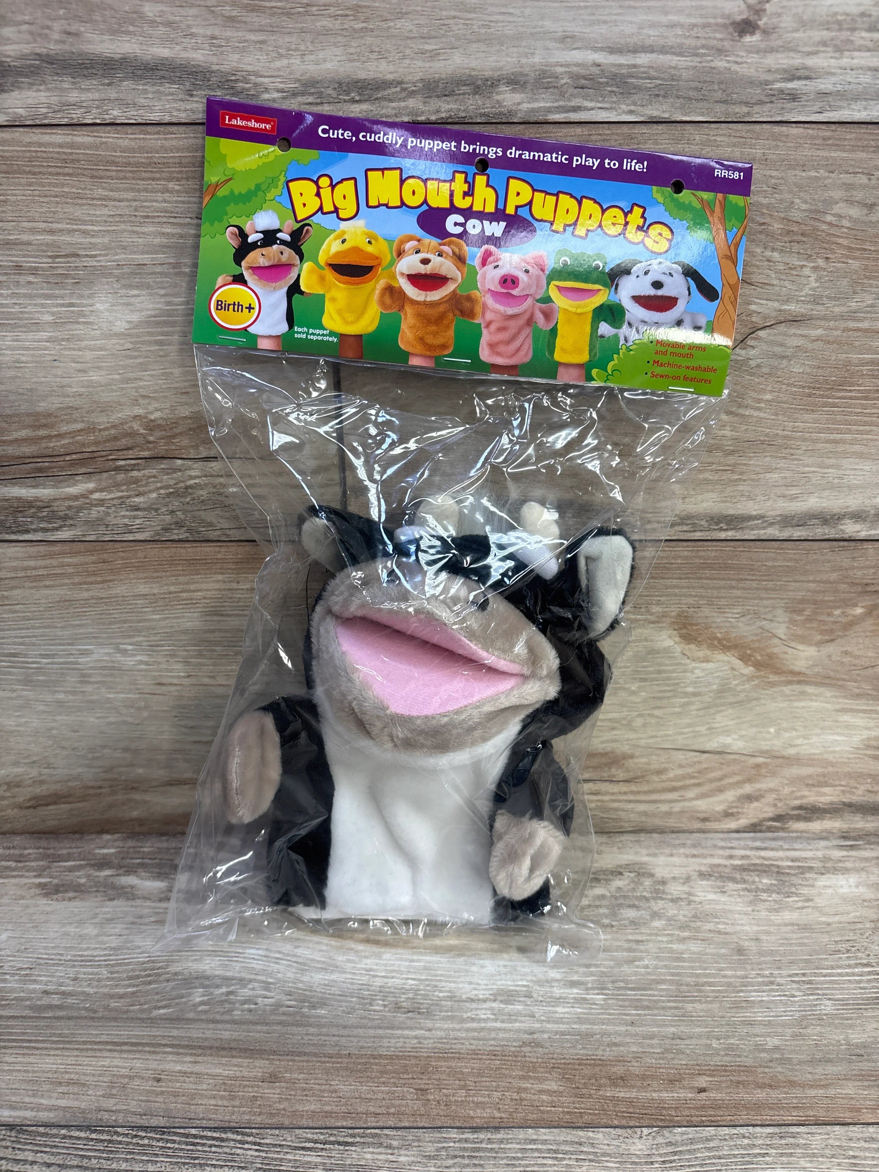 NEW Lakeshore Big Mouth Puppets Cow