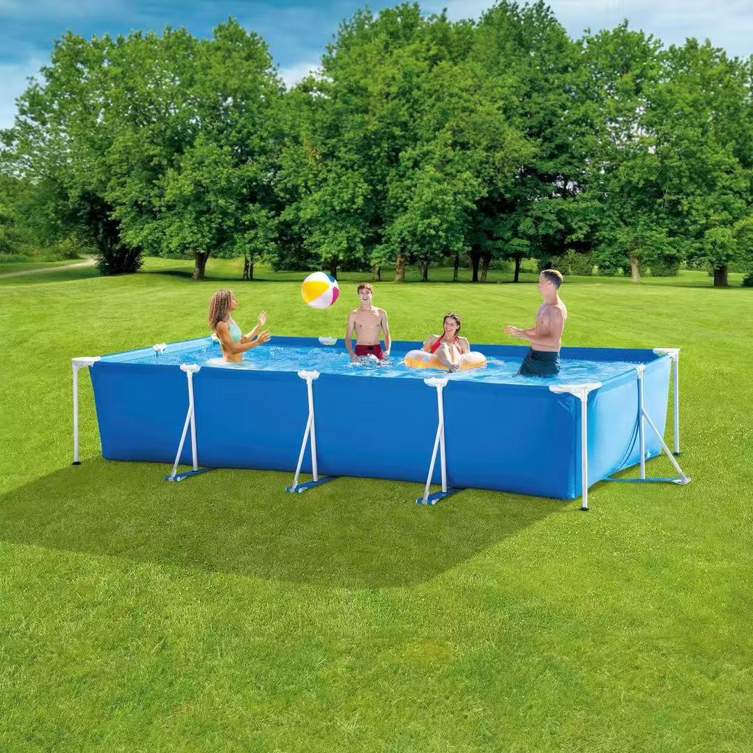 ☀️ FLASH SALE! Rectangular Frame Pool w/ Quick Drain 💦 - 15% OFF + FREE Pool Kit! 🚚 Fast US/UK/CA/AU Shipping