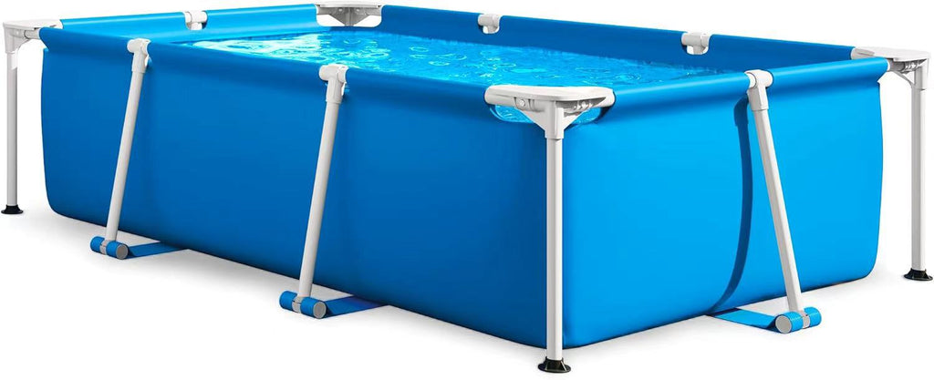 ☀️ FLASH SALE! Rectangular Frame Pool w/ Quick Drain 💦 - 15% OFF + FREE Pool Kit! 🚚 Fast US/UK/CA/AU Shipping