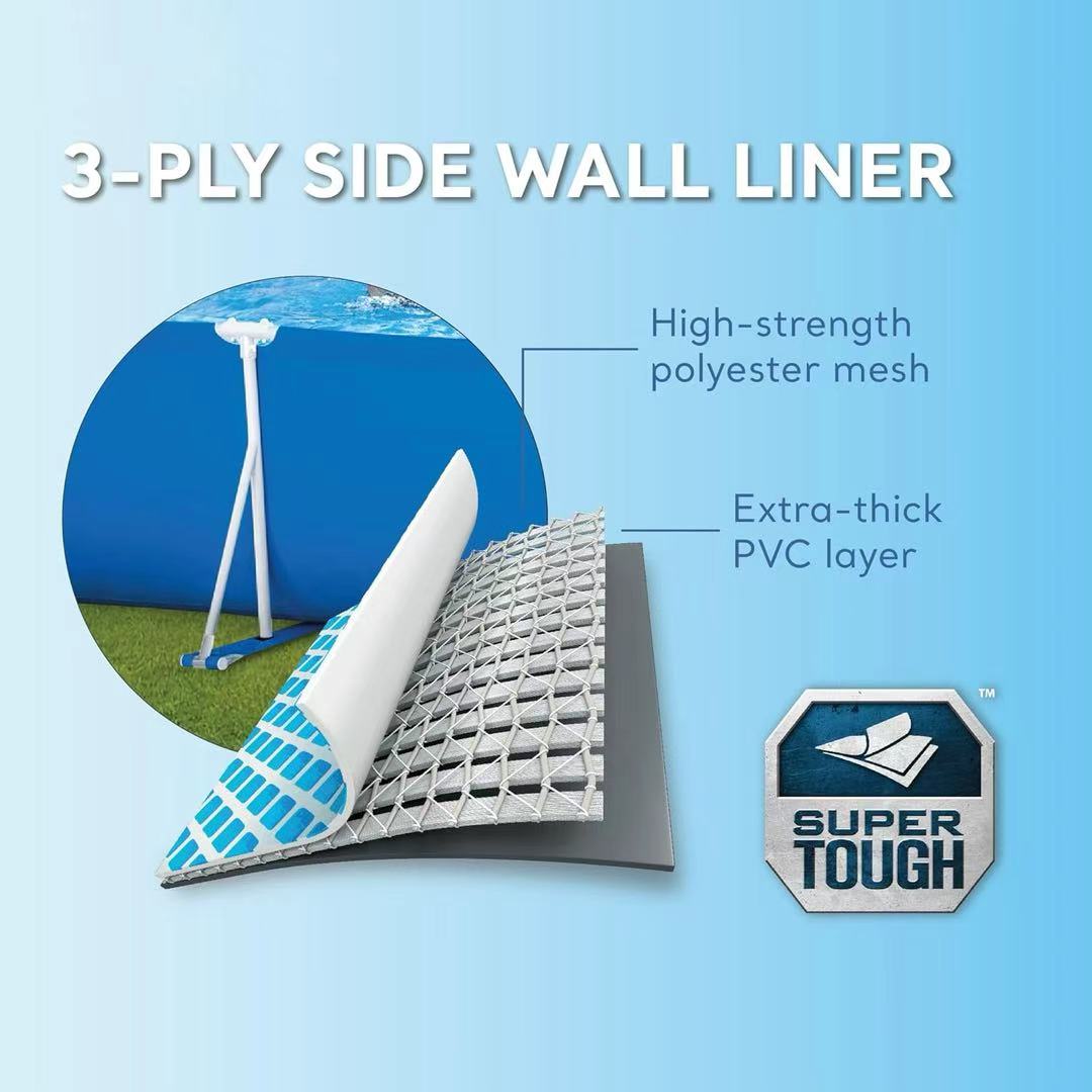 ☀️ FLASH SALE! Rectangular Frame Pool w/ Quick Drain 💦 - 15% OFF + FREE Pool Kit! 🚚 Fast US/UK/CA/AU Shipping