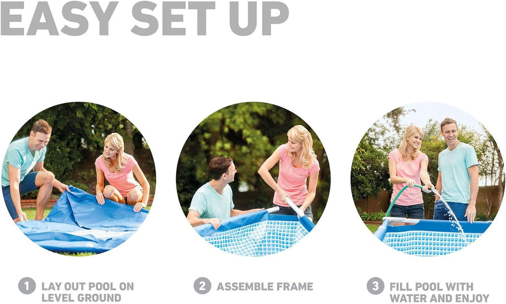 ☀️ FLASH SALE! Rectangular Frame Pool w/ Quick Drain 💦 - 15% OFF + FREE Pool Kit! 🚚 Fast US/UK/CA/AU Shipping
