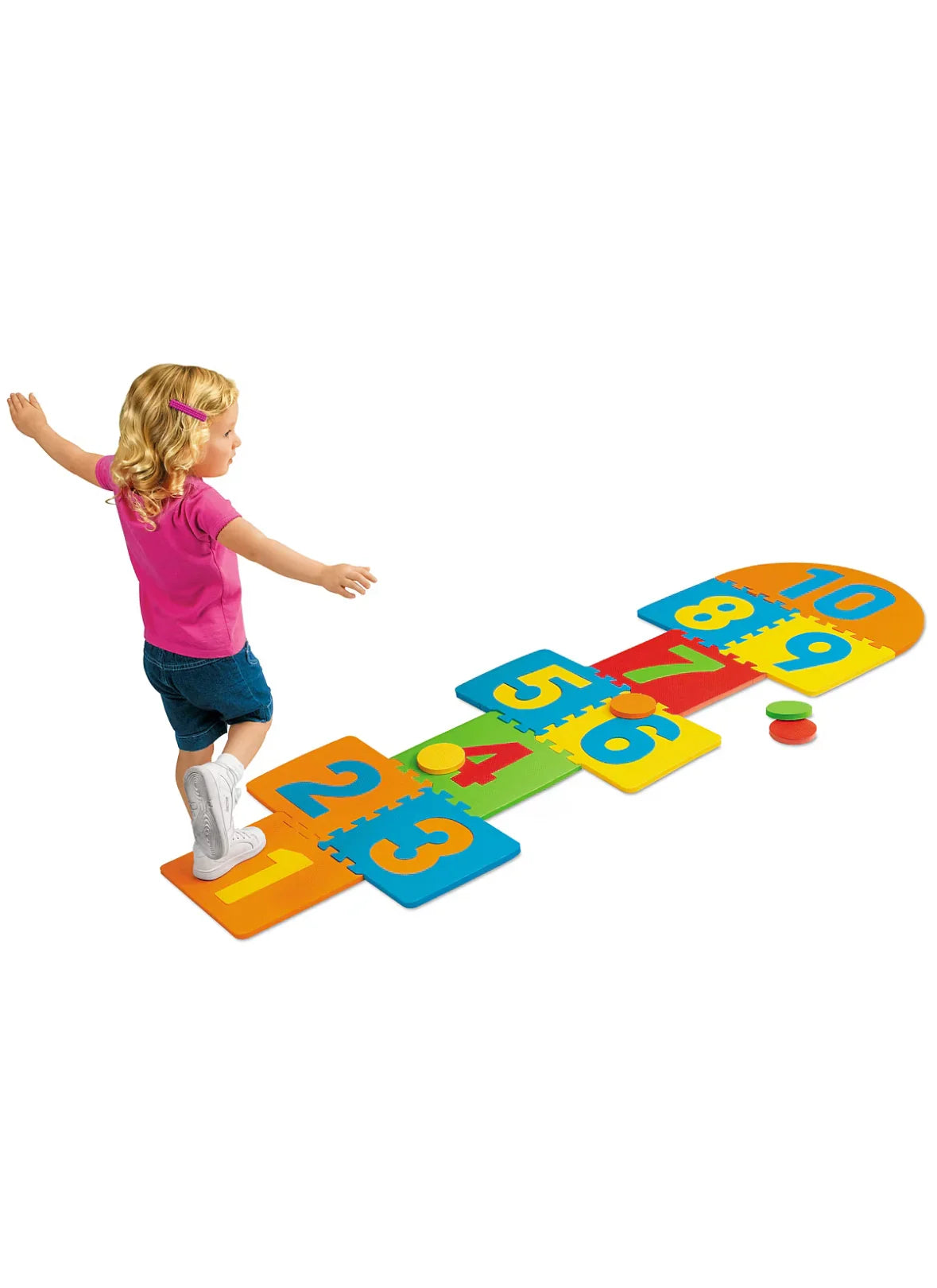 NEW Lakeshore Heavy-Duty Hopscotch Puzzle Mats
